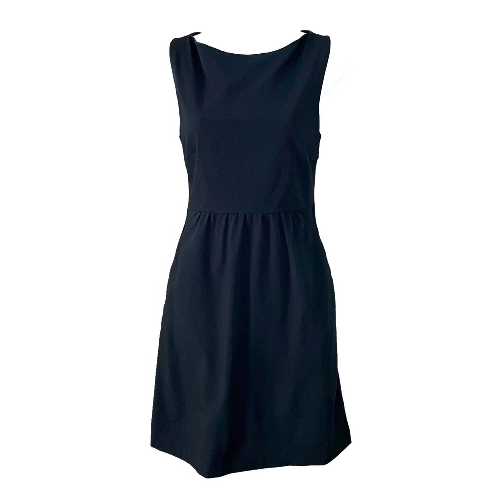 Theory Black 'Kabee' Dress Wool Blend with Pockets Size 4